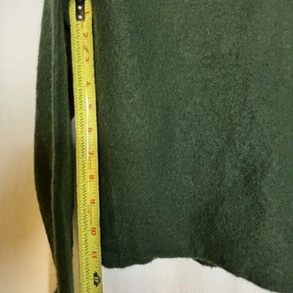 Preswick & Moore 100% Women's Wool Vintage Full Zip Cardigan Sweater Green Small - Picture 10 of 10